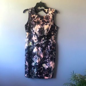 H&M abstract fitted dress